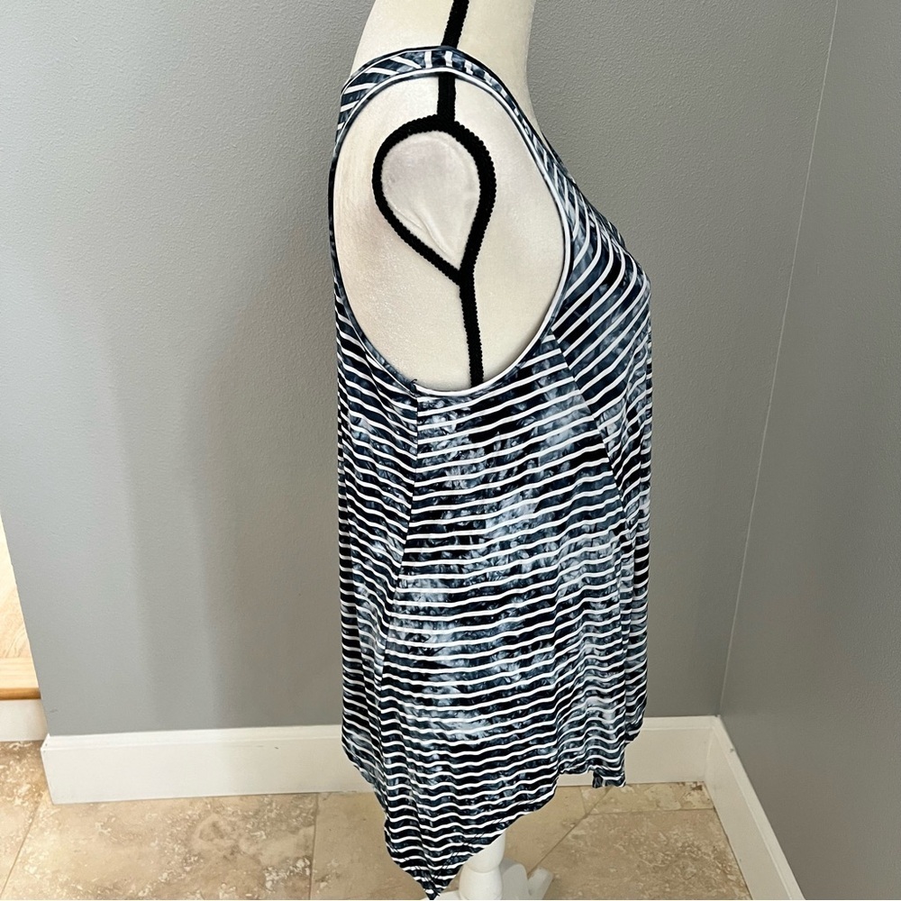 Verve Ami Blue and White Striped Handkerchief Tank Top - Picture 7 of 11